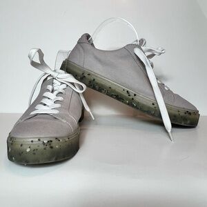 STEVE MADDEN COOL PLANET SUNNYY SNEAKERS GRAY SZ 7  RECYCLED/ORGANIC MATERIALS